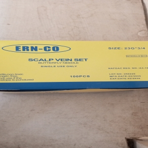 Scalp vein 23G - ERN-CO HEALTHCARE LTD